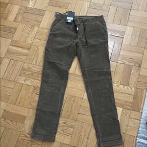 Zara Men's Corduroy Pants in Deep Brown